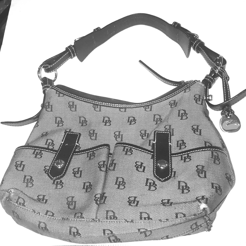 Dooney & Bourke purse (black and gray monogram)